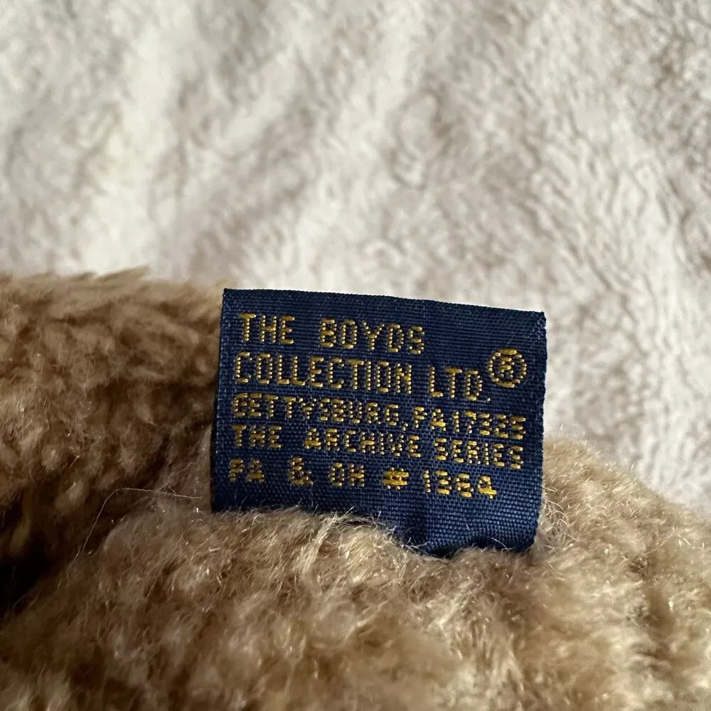 Boyds Bear Bosley Checked Bib 9